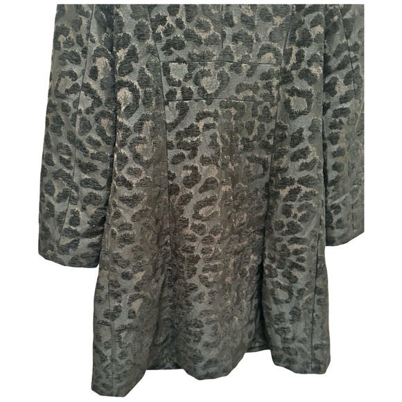 Desigual Animal Print Winter Jacket Coat size 42 in black - Picture 12 of 15